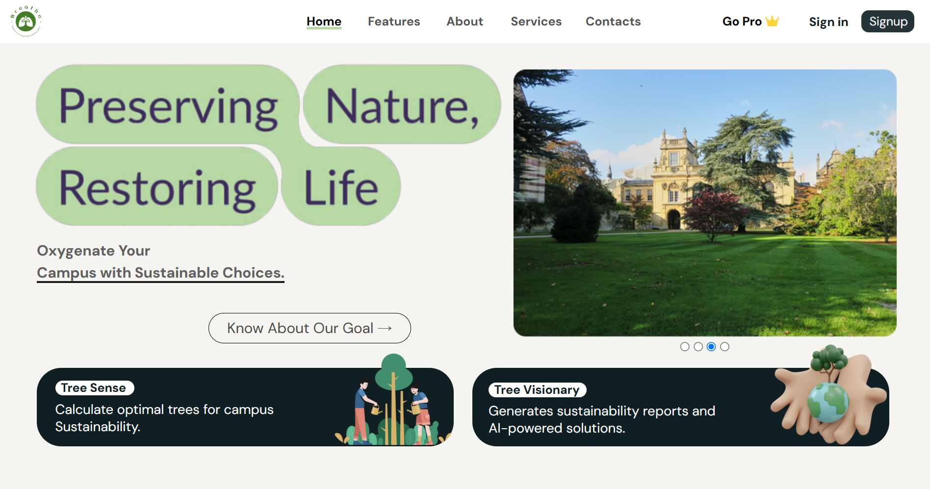Breatho website preview image